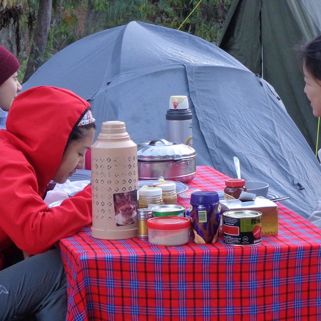 food on mount kilimanjaro