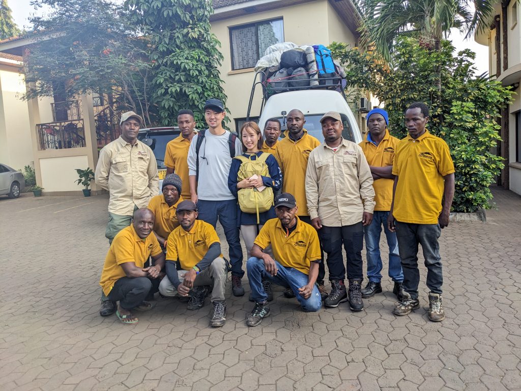 Kilimanjaro group climbers reaching Uhuru Peak