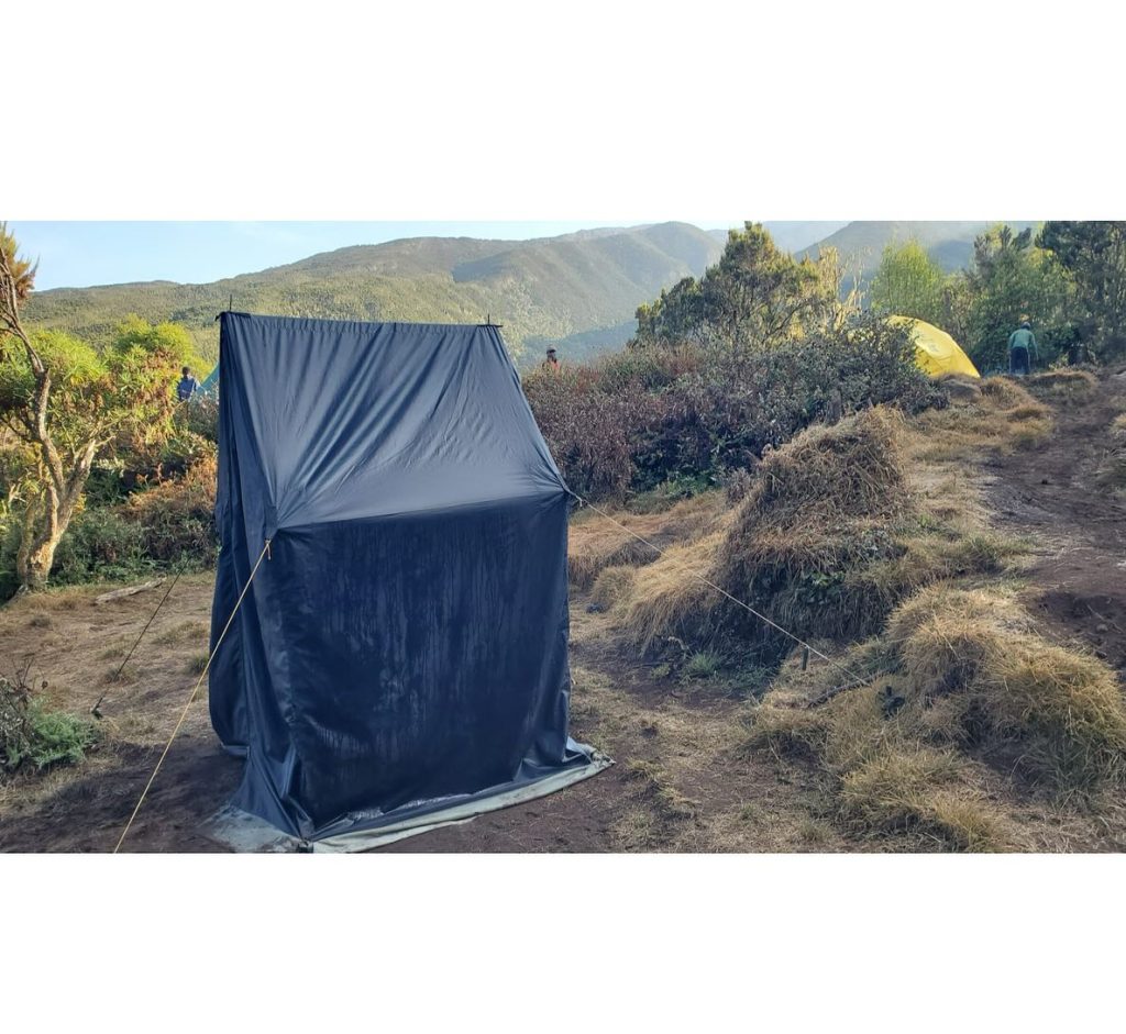 TOILETS ON MOUNTAIN KILIMANJARO